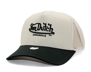 Kšiltovka Von Dutch - Trucker Newark - Caps - Cot Twill - Black/ Cream