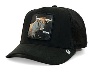 Kšiltovka Goorin Trucker - The Suede Bull - Black