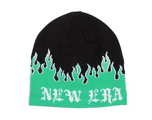 Kulich New Era - Knit Thin Flame Skull Knit - Green