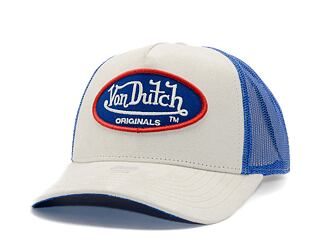 Kšiltovka Von Dutch - Trucker Boston - Caps - Suede - Blue/ Cream