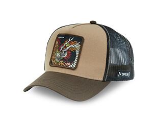 Kšiltovka Capslab - Trucker Dragon - Brown