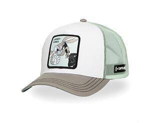 Kšiltovka Capslab - Trucker Looney Tunes - Bugs Bunny - White / Mint