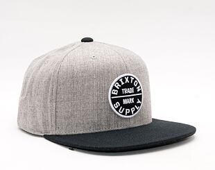 Kšiltovka Brixton Oath III Snapback Light Heather Grey/Black