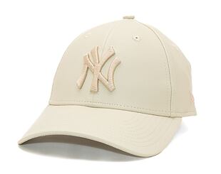 Dámská kšiltovka New Era - 9FORTY Faux Leather - NY Yankees - Stone