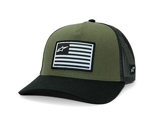 Kšiltovka Alpinestars - Flag Snapback - Military/Black