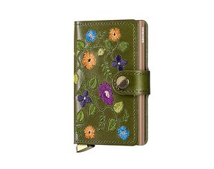 Peněženka Secrid Miniwallet Stitch Floral Olive