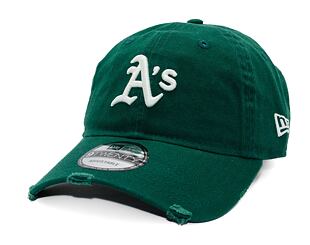 Kšiltovka New Era - MLB Distressed 9TWENTY - Oakland Athletics - Dark Green / Gold