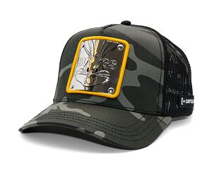 Kšiltovka Capslab - Trucker Looney Tunes Bugs Bunny - Metal/Camo