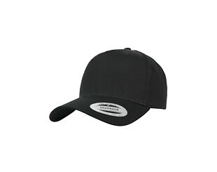 Kšiltovka Yupoong 5-Panel Curved Classic Snapback black