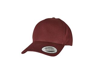 Kšiltovka Yupoong 5-Panel Curved Classic Snapback burgundy