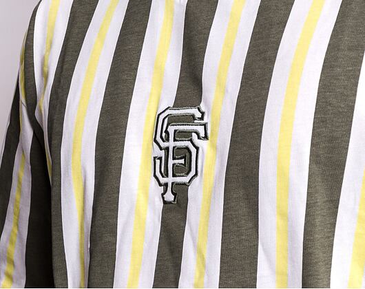 Triko New Era MLB Oversized Stripe San Francisco Giants Off White / New Olive