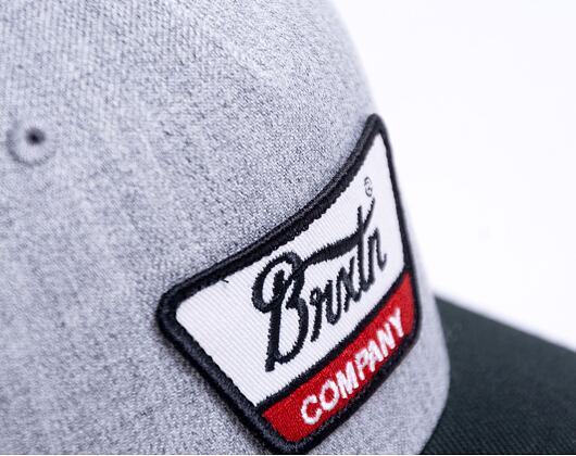 Kšiltovka Brixton Linwood C Netplus MP Snapback - Heather Grey/Black