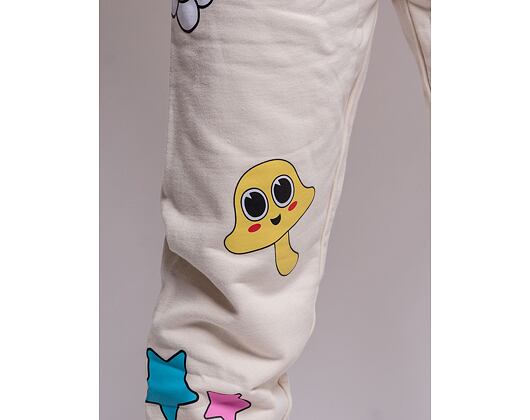 Tepláky RIP N DIP Shroom Mania Sweatpants Bone Mineral Wash