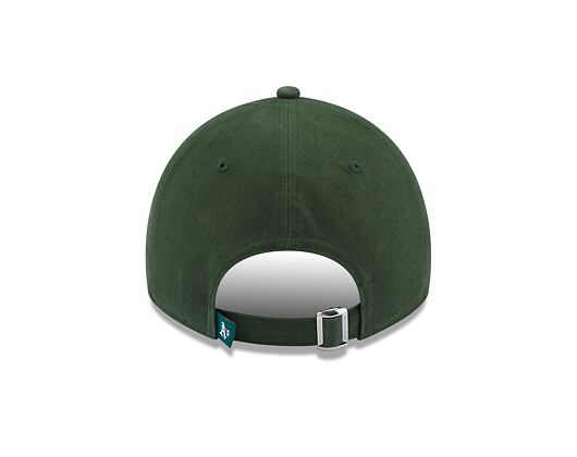 Kšiltovka New Era 9TWENTY MLB Team Script Oakland Athletics Dark Green / Optic White