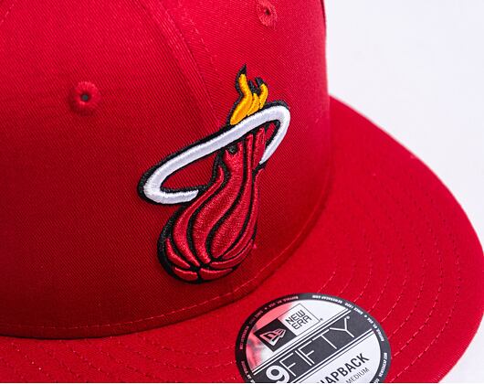 Kšiltovka New Era 9FIFTY NBA Rear Logo Miami Heat - Red
