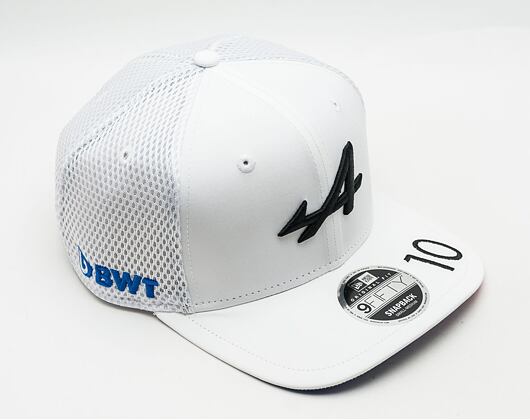 Kšiltovka New Era - 9FIFTY Pre-Curved - Pierre Gasly - Alpine F1 - White