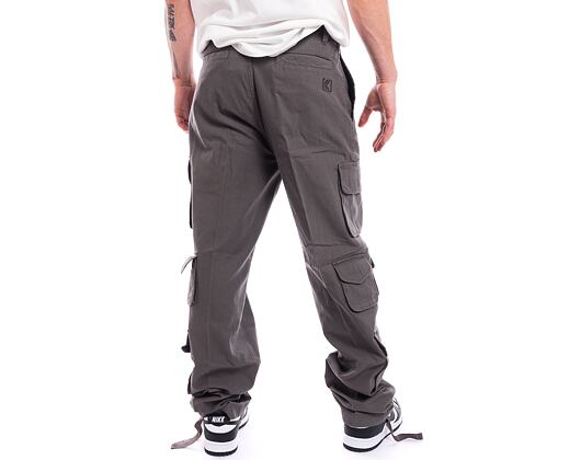 Kalhoty Karl Kani Retro Washed Cargo Pants anthra