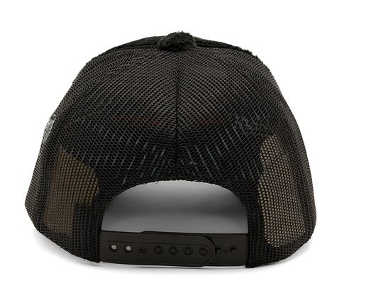 Kšiltovka Reflection Luxury Fuzzy Trucker - Satin Black / White