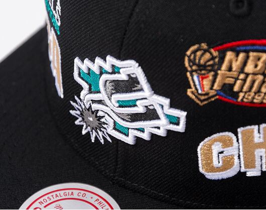 Kšiltovka Mitchell & Ness World Champs Snapback Hwc NBA San Antonio Spurs Black