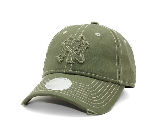 Dámská kšiltovka New Era - 9TWENTY Distressed - NY Yankees - New Olive