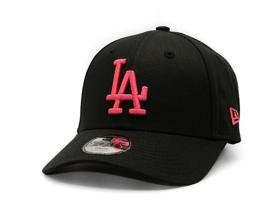 Dětská Kšiltovka New Era - 9FORTY League Essential - LA Dodgers - Black / Pink