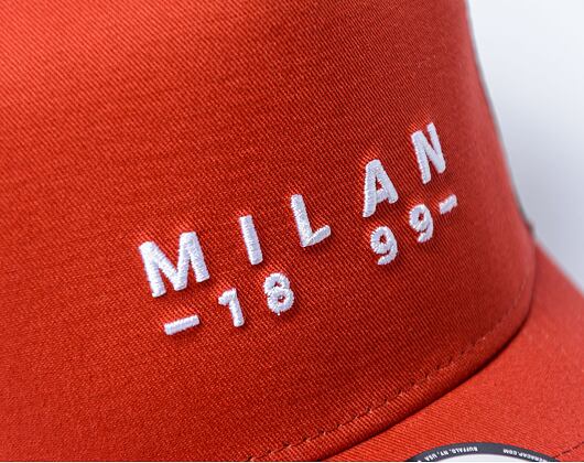 Kšiltovka New Era - 9FORTY Trucker Seasonal Wordmark Trucker - AC Milan - Rust