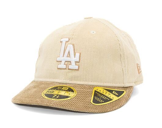 Kšiltovka New Era - 59FIFTY Low Profile Cord - LA Dodgers - New Olive