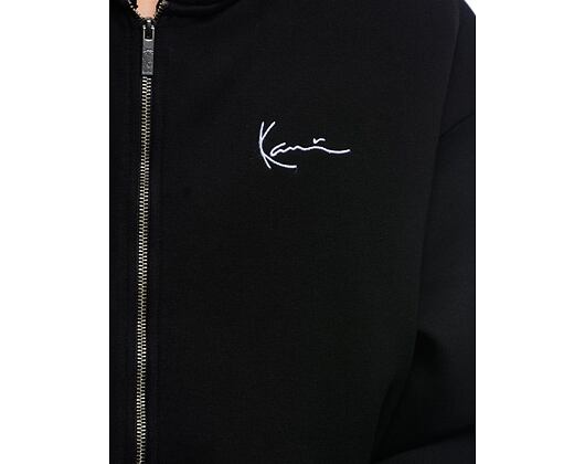 Mikina Karl Kani  Chest Signature Essential Zip Hoodie black