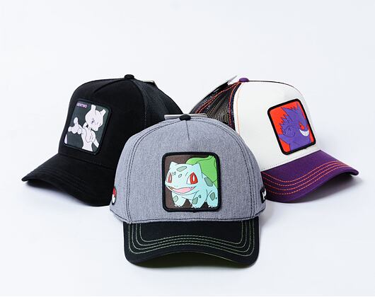 Kšiltovka Capslab x POKEMON tweed - Bulbasaur