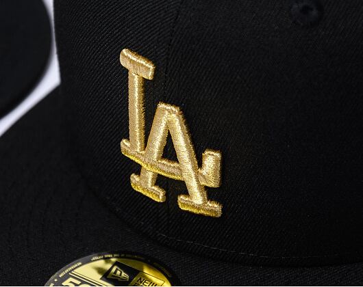 Kšiltovka New Era - 59FIFTY MLB Coops Metallic - LA Dodgers - Black / Gold