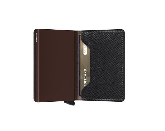 Peněženka Secrid Slimwallet Saffiano Brown