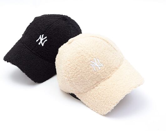 Dámská Kšiltovka New Era - 9FORTY Womens MLB Borg - NY Yankees - Stone / White