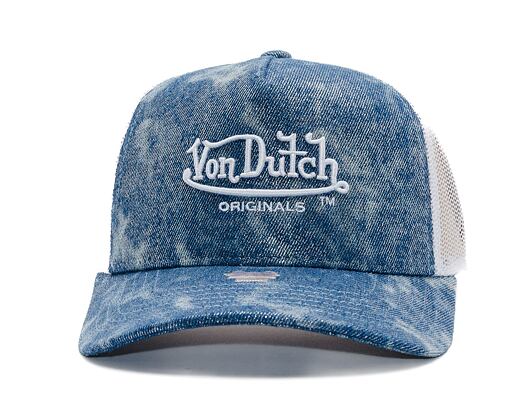 Kšiltovka Von Dutch - Trucker Newark - Caps - Cot Twill Denim - Silver