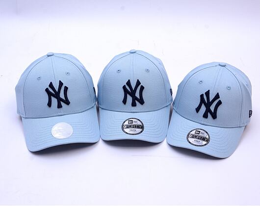 Dámská Kšiltovka New Era - MLB Metallic 9FORTY - NY Yankees - Pastel Blue / Navy