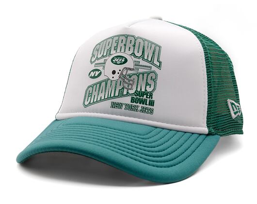 Kšiltovka New Era - NFL Superbowl 9FORTY Trucker - NY Jets - Emerald Green