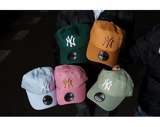 Kšiltovka New Era - MLB Essential 9TWENTY - NY Yankees - Pink / Ochre