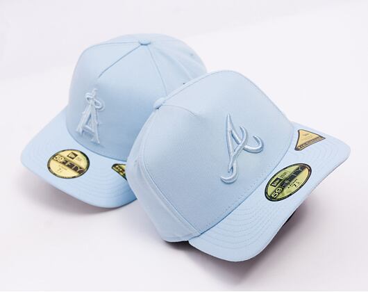 Kšiltovka New Era - MLB Color Pack 59FIFTY A-Frame - Atlanta Braves - Baby Blue