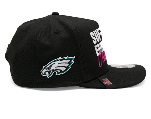 Kšiltovka New Era - 9FIFTY A-Frame 2024 NFL Super Bowl Parade - Philadelphia Eagles - Black