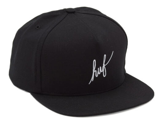 Kšiltovka HUF Classic Script Snapback Black