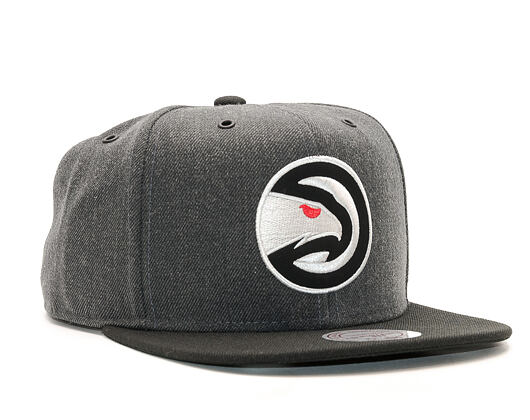 Kšiltovka Mitchell & Ness G3 Logo Atlanta Hawks Grey/Black Snapback