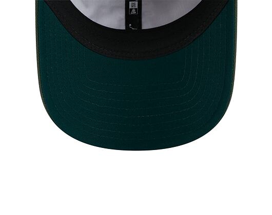 Kšiltovka New Era 9TWENTY MLB Team Script Oakland Athletics Dark Green / Optic White