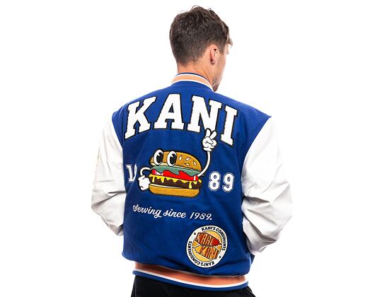 Bunda Karl Kani OG Block Patch College Jacket navy/off white