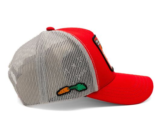 Dětská Kšiltovka Capslab Looney Tunes Trucker - Bugs Bunny - Red / Grey