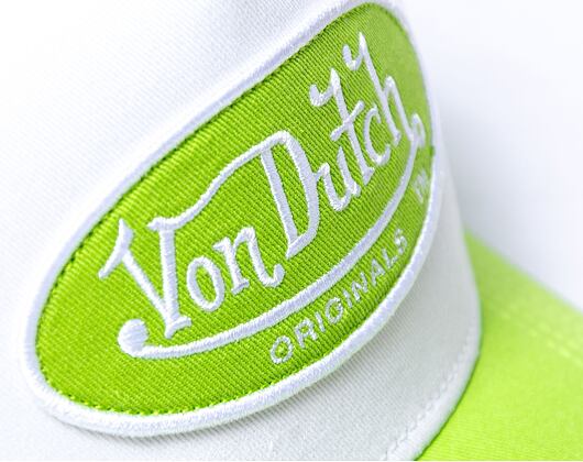 Kšiltovka Von Dutch Trucker Boston - White/Green