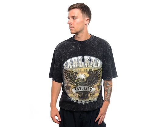 Triko Karl Kani Signature Washed Eagle Tee Black