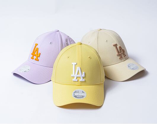 Dámská kšiltovka New Era - 9FORTY League Essential - LA Dodgers - Pastel Yellow / White