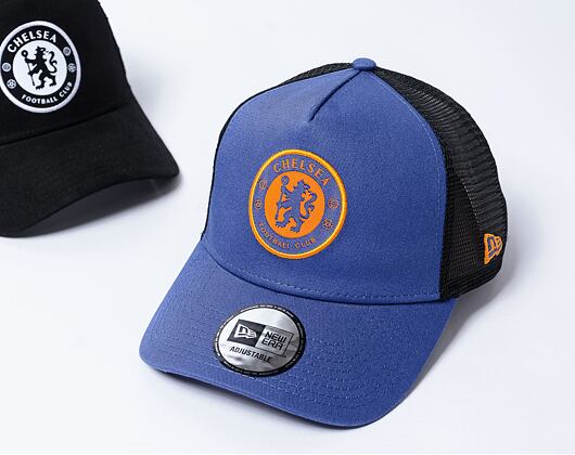 Kšiltovka New Era - 9FORTY Trucker Seasonal - Chelsea FC Lion Crest - Calm Blue / Gold