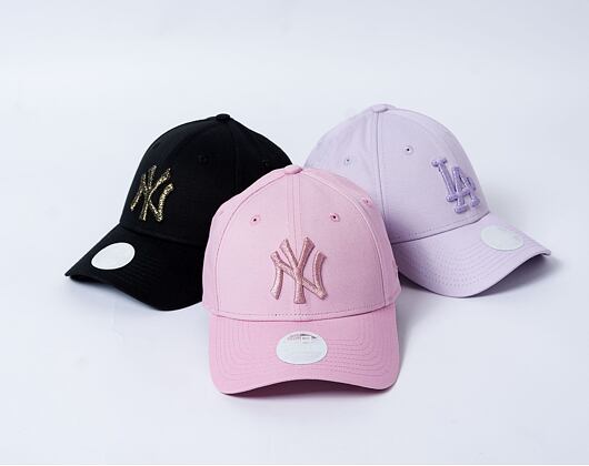 Dámská kšiltovka New Era - 9FORTY Metallic Logo - NY Yankees - Pastel Pink