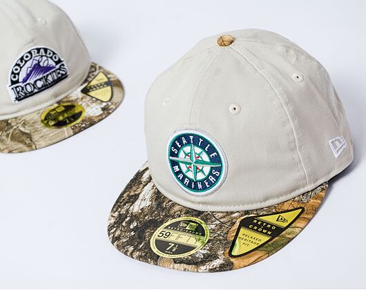 Kšiltovka New Era - 59FIFTY Retro Crown Realtree - Seattle Mariners - Camo