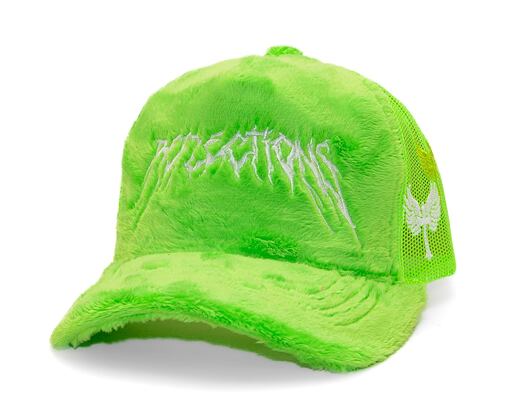 Kšiltovka Reflection Luxury Fuzzy Trucker Grinch Green